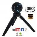 Cameră digitală panoramică de 360 ​​de grade Full HD cu WiFi