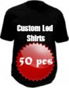 Personalizzato camicie LED con il proprio logo - 50x confezione
