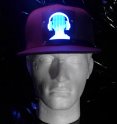 כובע מסיבה עם LED - אוזניות DJ