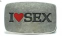 I Love Sex - Přezka na opasek