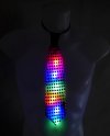 Svietiaca kravata LED s RGB farbami