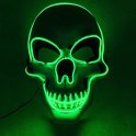 LED maska na obličej SKULL - zelená