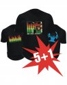 Koop 5 led-t-shirts en ontvang 1 led-t-shirt gratis