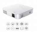 Dataprojektor mini přenosný LED WiFi s USB / HDMI s obrazem až do 120 "