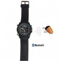 Wireless ricevitore telefonico invisibile Agente 008 + Orologio Bluetooth