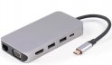 HUB 10 σε 1 - USB-C, Ήχος, LAN, HDMI, VGA, SD, Micro SD, 3x USB 3.0