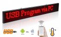 LED WiFi Board mit Scrolling Text - rot 82 x 9,6 cm