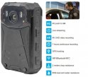 Камера корпуса BODYCAM 4K з падтрымкай 4G / NFC / WIFI / BT + 32GB + ВК-святлодыёд