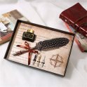 Set di penne Caligrafic - Esclusiva penna a immersione con piuma + 3 punte - Set regalo