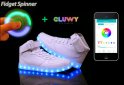 LED blanche chaussures Sneakers - App pour changer la couleur via votre téléphone