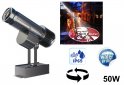 GOBO projektor rotačný vodeodolný - LED projektor 50W projekcia loga do 10M