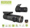 Doppia videocamera WIFI per auto Mini - anteriore 1080P + posteriore 1440P supporto 256 GB + modalità parcheggio 24 ore su 24, 7 giorni su 7