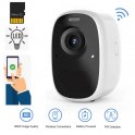 Cameră IP de securitate FULL HD + WiFi + IR LED + baterie 5200mAh pentru utilizare în exterior + IP65