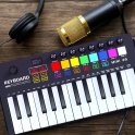 Digitálne piano Elektronické - 25 klávesov MIDI + 8 podložiek bubny - digitalny klavir elektronický