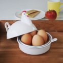 Mini cocedor de huevos - olla instantánea portátil 4 piezas huevos cocedor de microondas - GALLINA