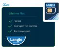 ULTRA LANGIE безлимитная SIM-карта с 500 МБ - 2G/3G/4G/LTE для перевода в 150 стран со сроком действия до 10 лет