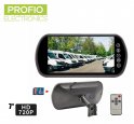 Rearview mirror monitor for car 7" LCD for 2 AHD cameras with a holder + remote control