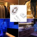 Luz LED para cocina, cama, escalera Tira de 1M con sensor de movimiento + batería Li-on - PACK