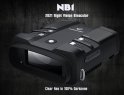 Visión nocturna binocular digital hasta 300 m: zoom óptico 10x + zoom digital 3x con cámara