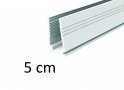 5 cm - Føringsskinne i plast til LED-lysstrimler