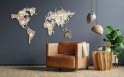 Carte technique murale 3D en bois 8 couches 140x82cm avec une épaisseur jusqu'à 24mm - Monde de la mécanique