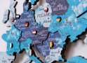 Træflag til 3D vægkort lavet af træ - 263 stk