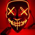Maske za čišćenje s LED - crvena