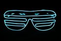 Мерцающие очки решетки - светло-синие