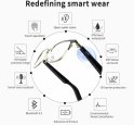 Lunettes audio AI Smart touch avec protection UV + haut-parleurs + assistant vocal + appels téléphoniques