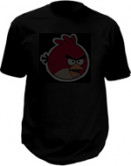 Camiseta led - Angry birds