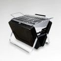 Mini grill 30x 22,5x 7,5cm - compacto y portátil para acampar en maletín