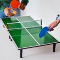 Mini ping pong table board - table tennis set + 2x racket + 4x ball