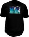 Blinkendes T-Shirt - Blauer Entzerrer