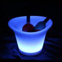 Cubitera LED para bebidas - Iluminación RGB - 8 modos de color + mando a distancia + IP44