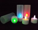 Bougies LED RGB couleur électrique avec télécommande