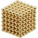 Neo kostki kule - 5 mm, złota