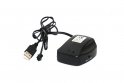 EL-omformer USB-strømforsyning - Lydfølsom + Stadige lys for El-ledning