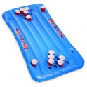 Beerpong opblaasbaar drijvend voor zwembad - 20 bekerhouders + 4 flessen