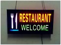 Glow sign board RESTAURANT - reclamă cu LED