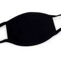 Masker pelindung wajah - 100% katun hitam