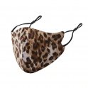 Leopard face mask (100% polyester) for women