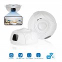 Smoke detector camera with audio - fire alarm cam FULL HD + 330° rotation + IR LED + Two-way audio