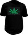 Camiseta led - Cannabis