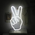 LED неонско осветлено лого на ѕидот - МИР