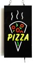 Salgsfremmende LED-skilt "PIZZA" tavle 43 cm x 23 cm