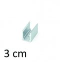 3 cm - Shirit udhëzues për montim alumini për shiritat e dritës LED