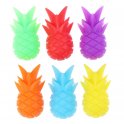 Drink labels - Colored pineapple silicone cup markers - 6 pcs