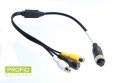 Cabo de interconexão do conector cinch para 4 pinos para conectar o monitor reverso