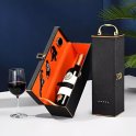 Krabice na vino - Luxusní dárková sada na víno – dřevěná kazeta na láhev vína s doplňky
