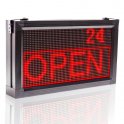 Pannello informativo LED 52 cm x 28 cm - rosso